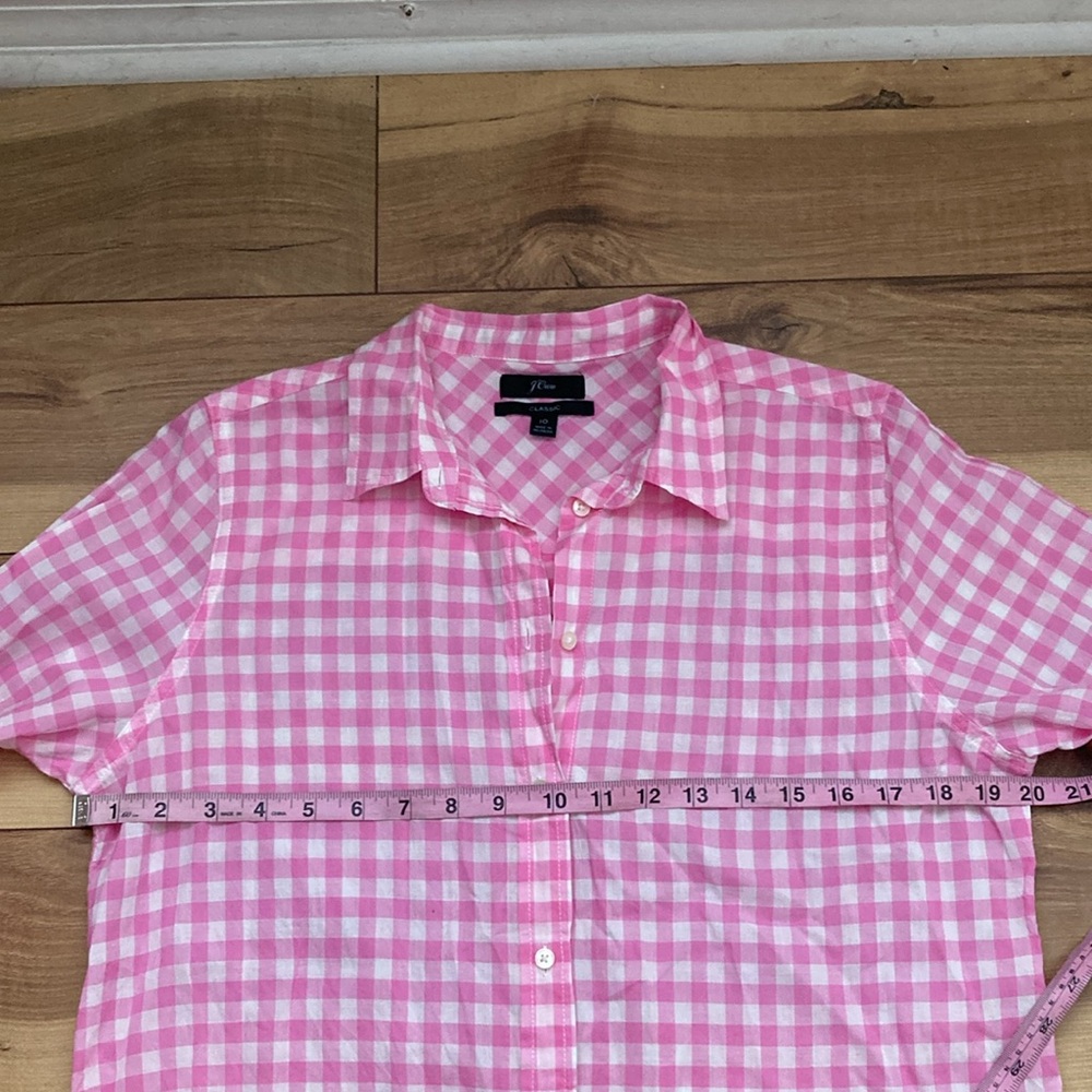 J. Crew Gingham Button Down Shirt - image 5